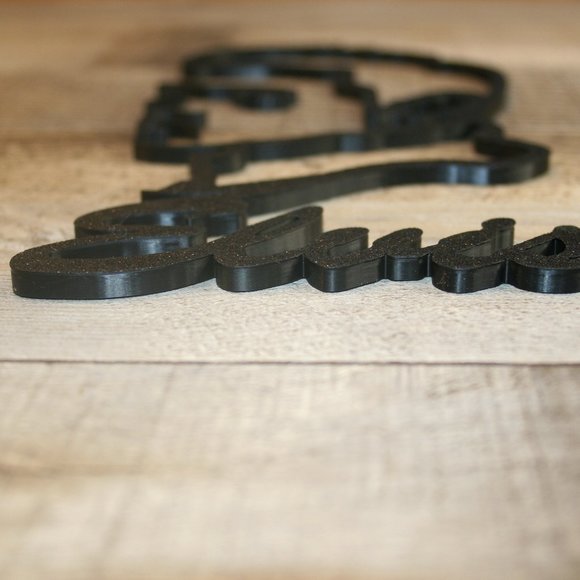 ELVIS Face 2D Wall Decor 8" 3D Printed Wall Art Minimalist Line Gift Fan Art - Picture 5 of 7